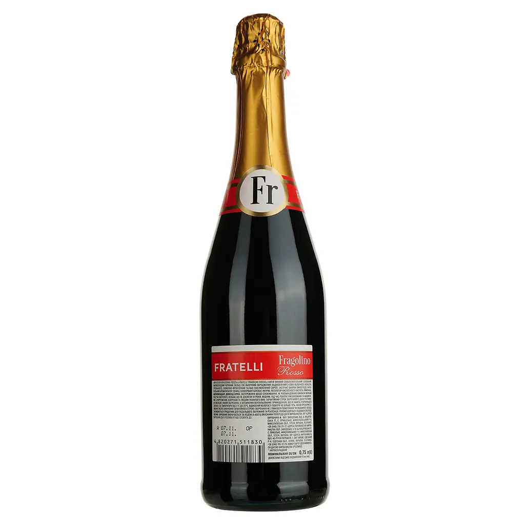 Напій винний Fratelli Fragolino Rosso червоний напівсолодкий 6-6.9% 0.75 л - фото 2