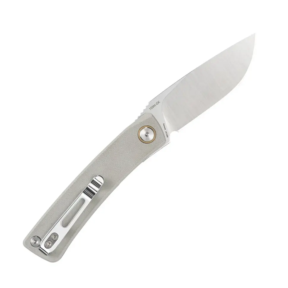Ніж складаний кишеньковий SRM Air 105M-GK (7.5 см) 14C28N / G10 білий - фото 2