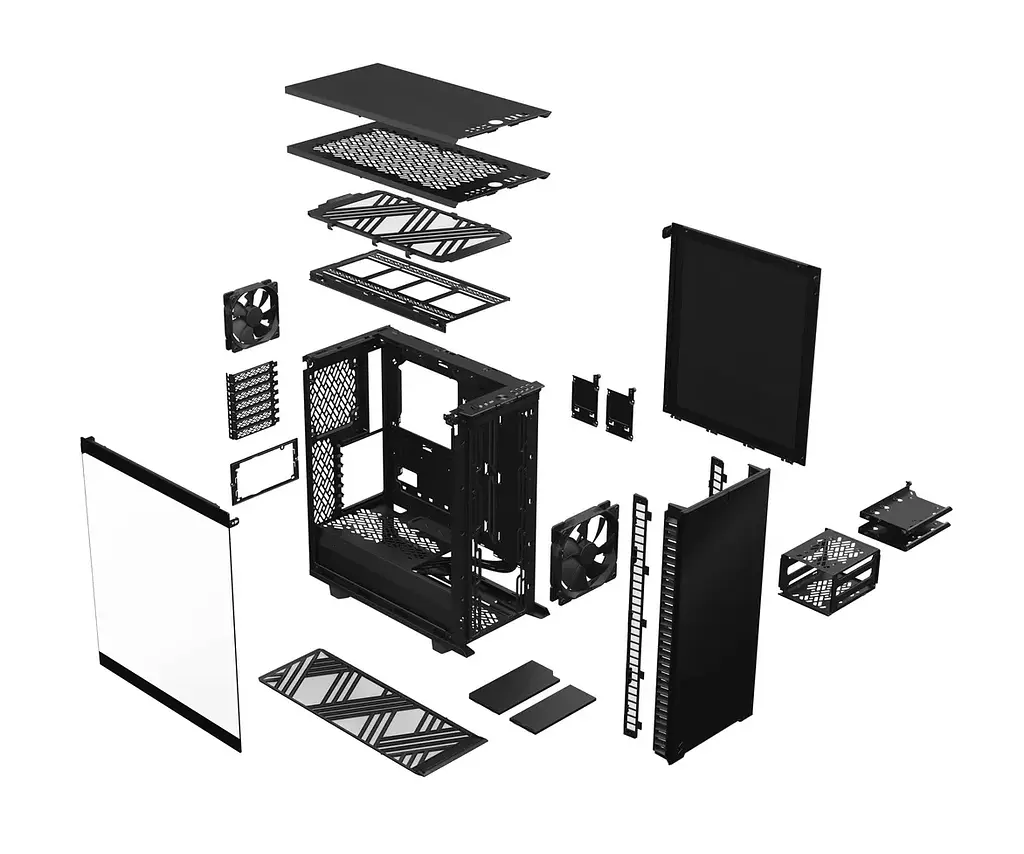 Корпус Fractal Design Define 7 Compact Light Tempered Glass (FD-C-DEF7C-03) - фото 15