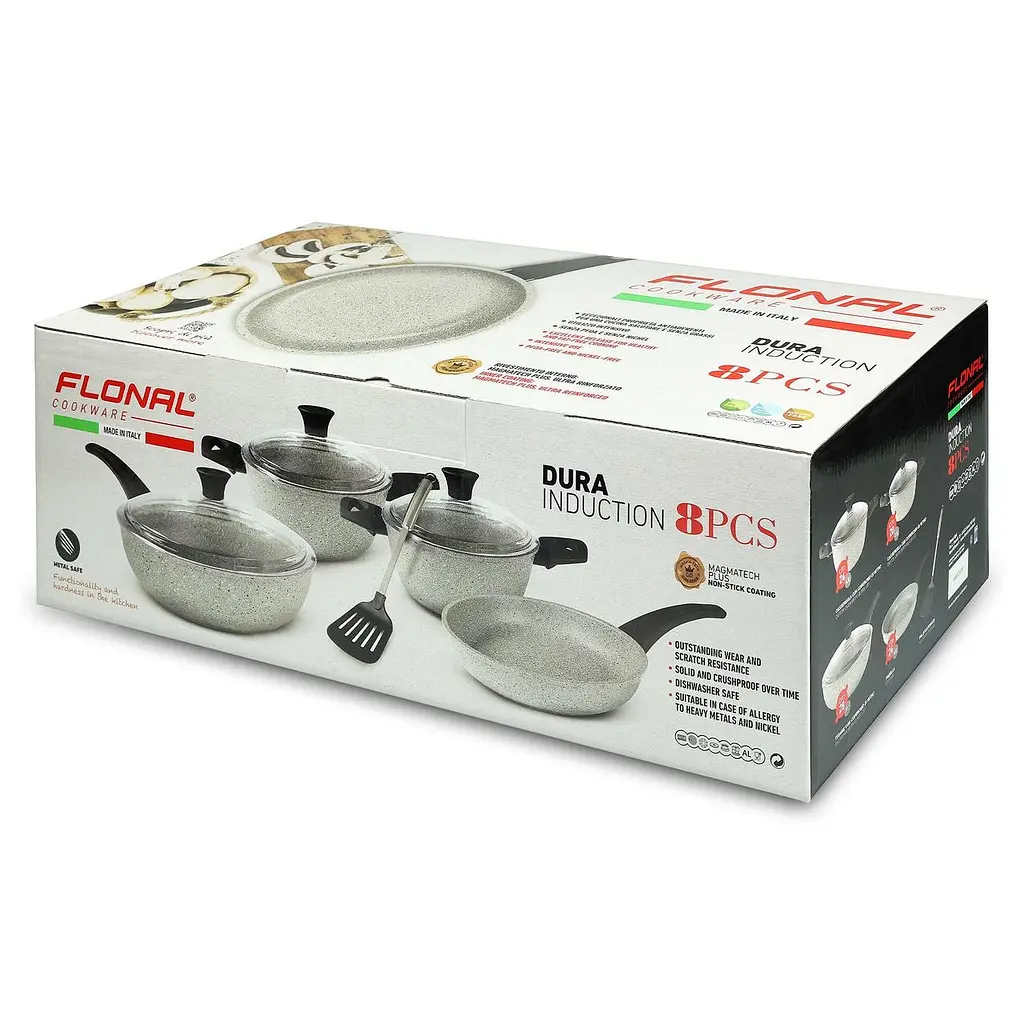 Набор кухонной посуды алюминиевый 8 шт. Flonal Dura Induction 8 предметов (DUISET08PZ) - фото 4
