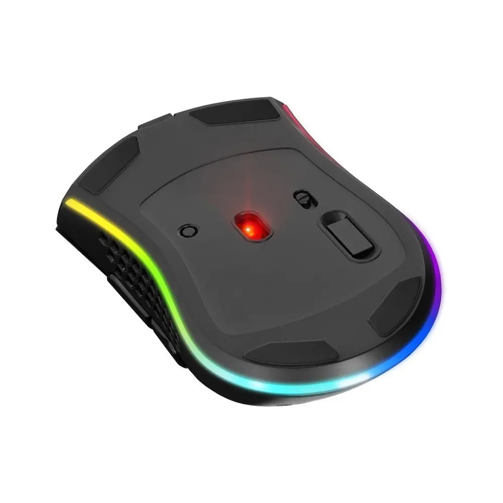 Бездротова ігрова миша Defender Warlock GM-709L RGB (2400dpi) 8-кнопок Чорна - фото 3