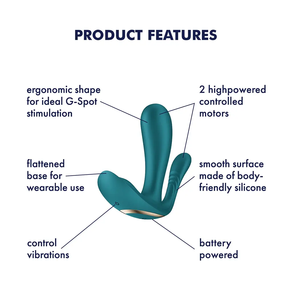 Подвійний вібратор у трусики Satisfyer Top Secret+ Battery Series - фото 6
