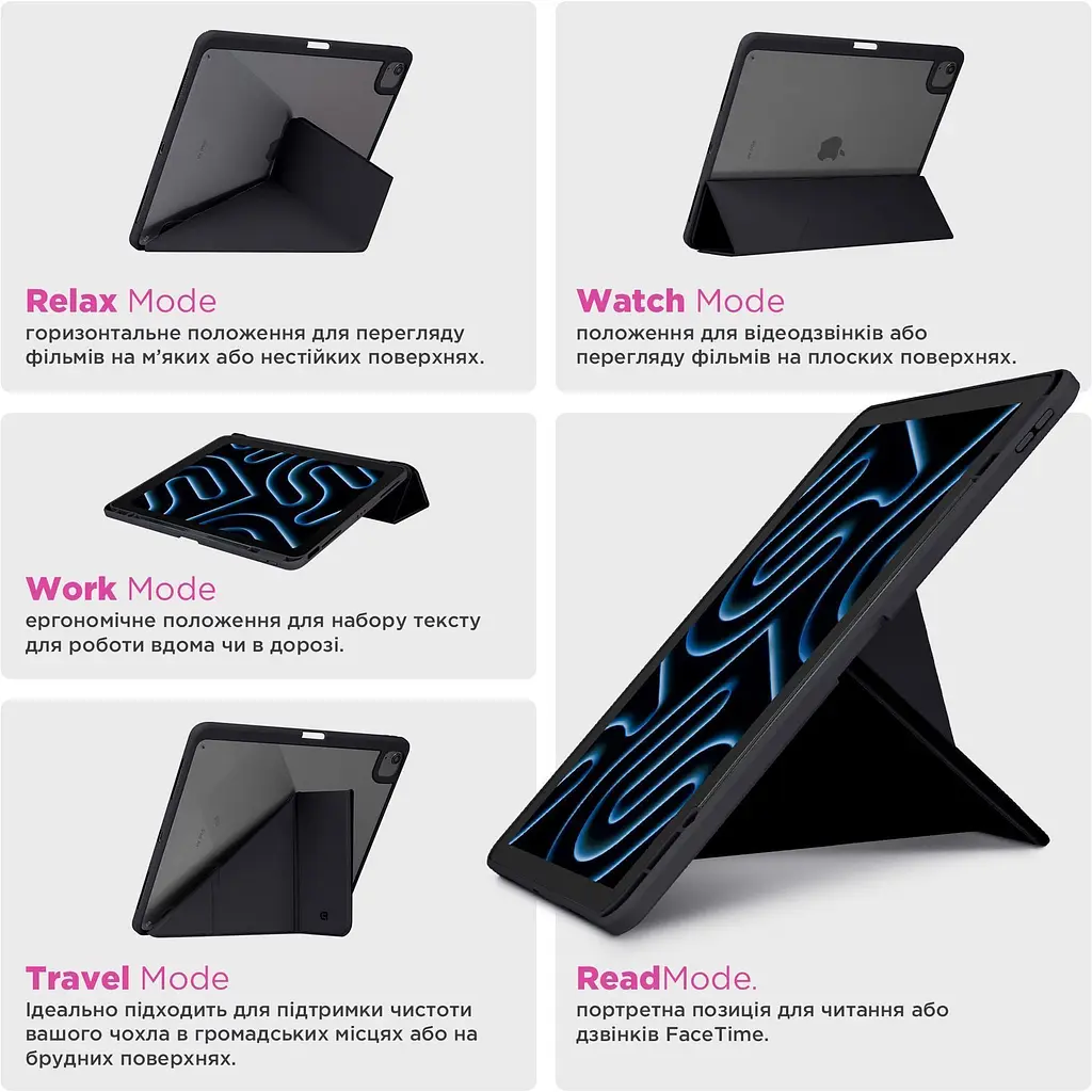Чохол-книжка ArmorStandart Y-Type PEN для Apple iPad 10th Gen 10.9` (2022)/iPad 11 (2025) Black (ARM77500) [133704] - фото 10