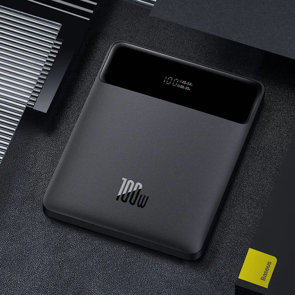 Зовнішній акумулятор Baseus Blade Digital Display 20000mAh 100W Black [PPDGL-01] [74082] - фото 6