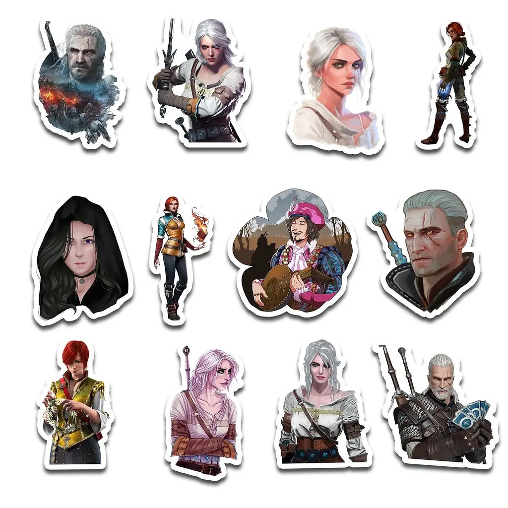 Стикерпак GeekLand The Witcher 45 штук (SP TW 01) - фото 4