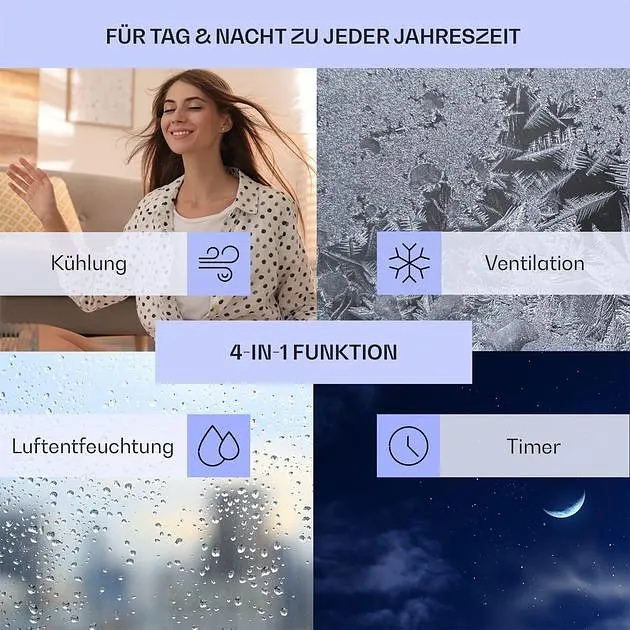 Мобильный кондиционер вентилятор Klarstein Skypillar 3-в-1 (10035795) - фото 3