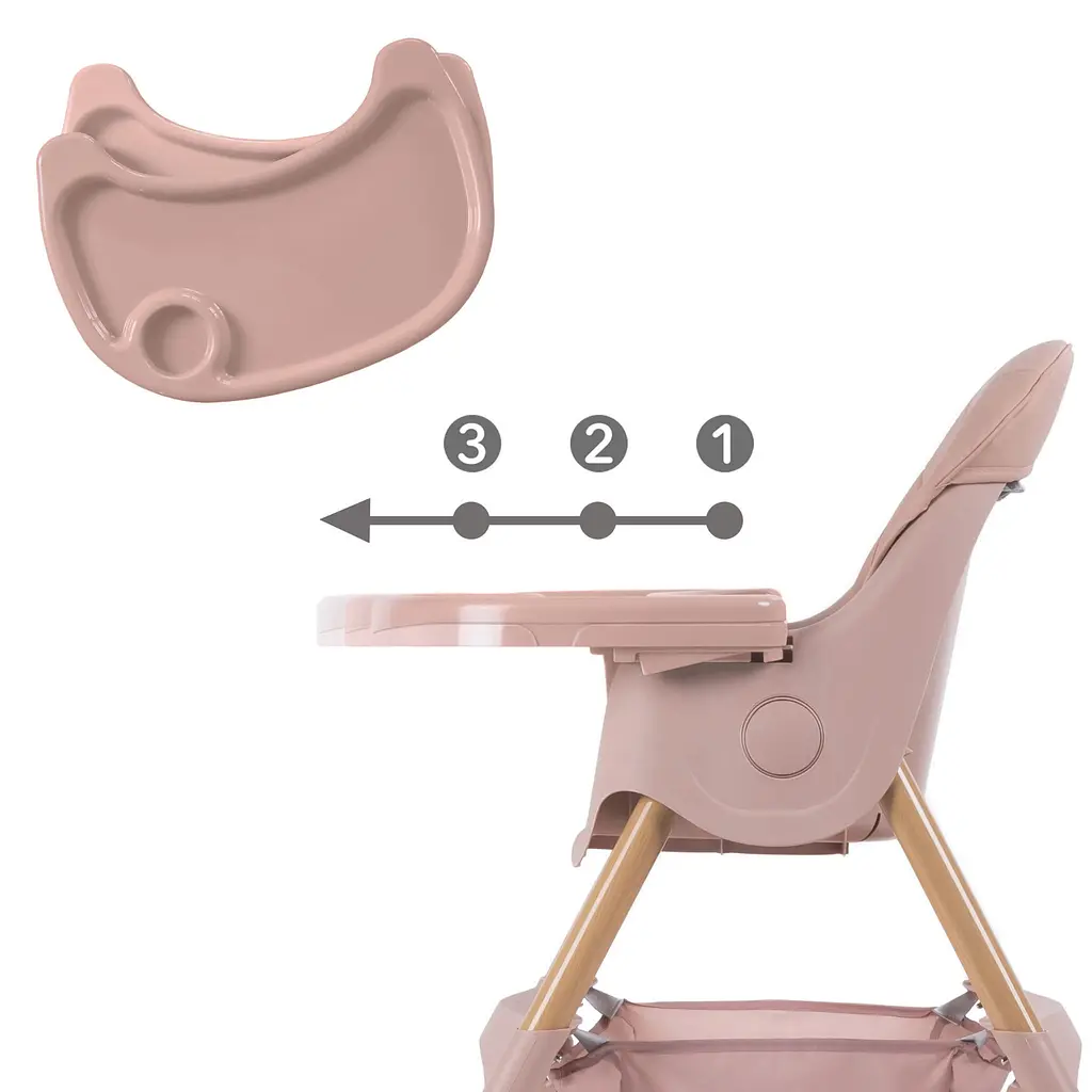 Стульчик для кормления Kidwell Karimi 2 в 1 Pink (5901130091171) - фото 4