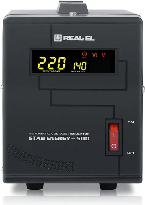 Стабілізатор REAL-EL STAB ENERGY-500 (EL122400011) - фото 2
