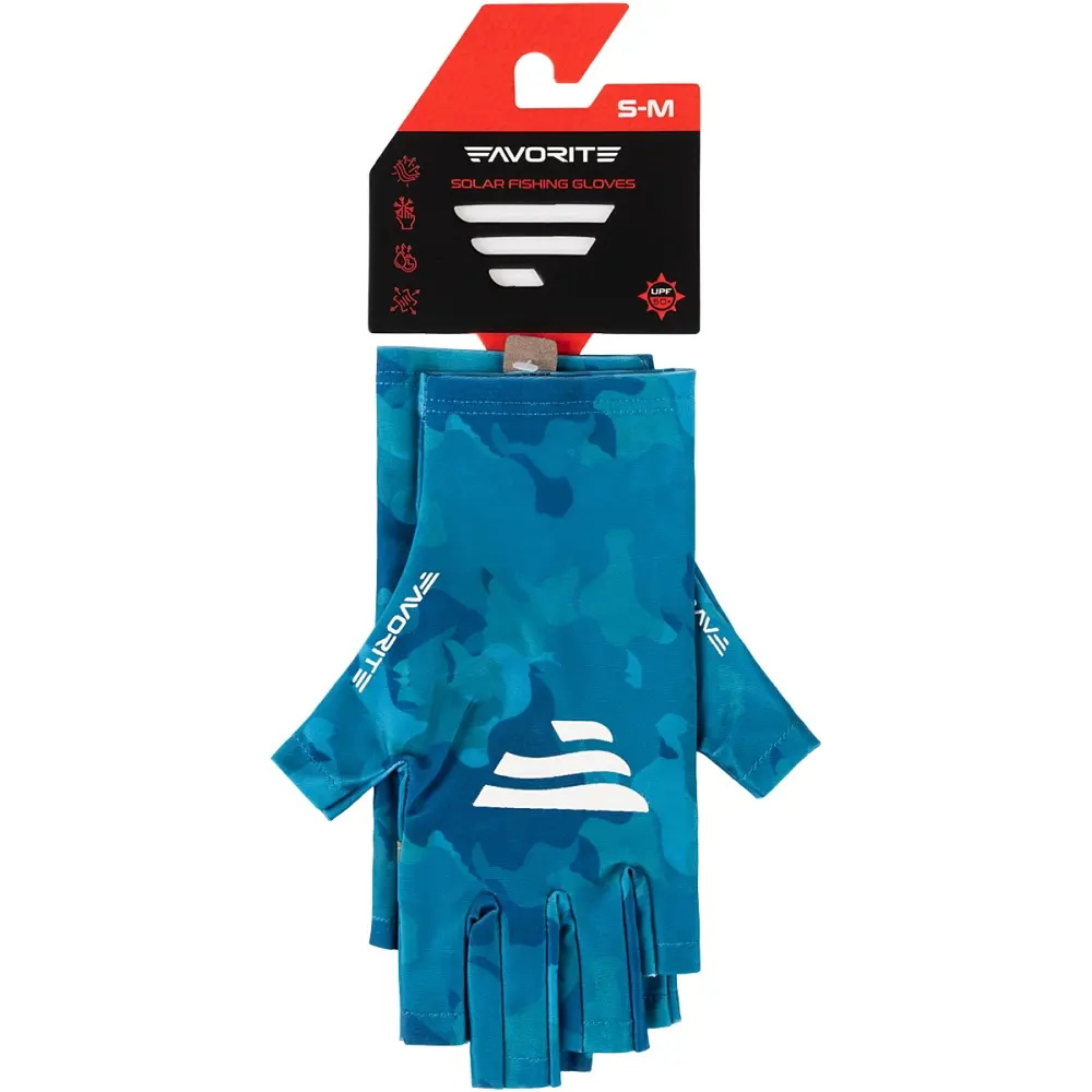 Рукавички Favorite Solar Fishing Gloves 5 Cut S/M к:blue - фото 5
