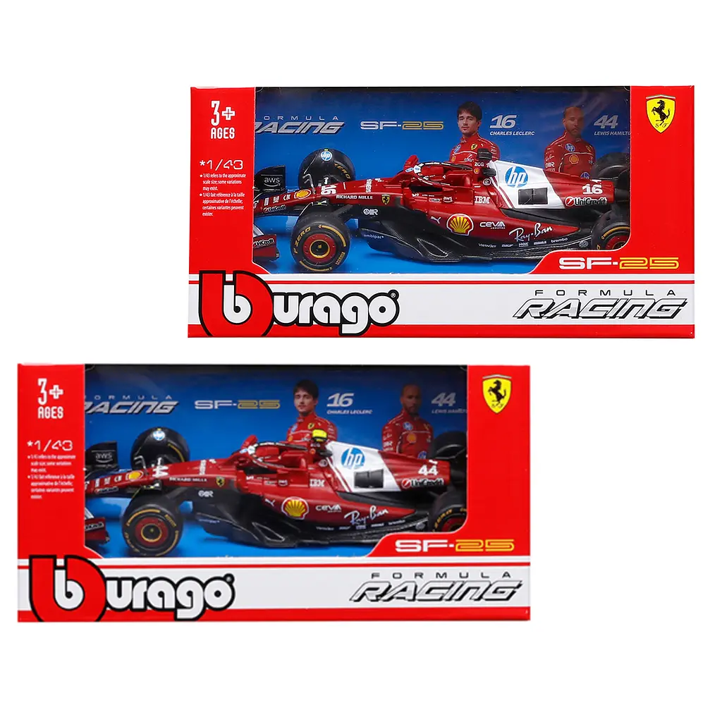 Автомодель Bburago Ferrari Racing SF-25 (18-36853) - фото 9