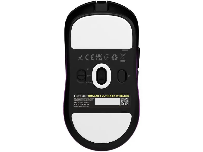 Миша Hator Quasar 3 ULTIMA 8K Wireless black/violet (HTM760) - фото 6
