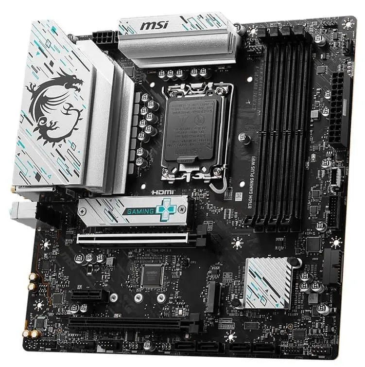Материнська плата MSI B760M GAMING PLUS WIFI (B760M GAMING PLUS WIFI) (Socket 1700, Intel B760, Micro-ATX) - фото 2