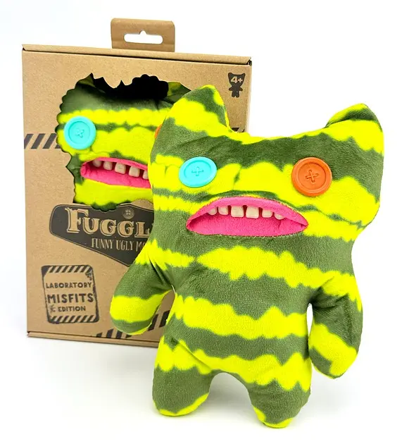 М'яка іграшка монстрик із зубами Фуглер Sunti Fuggler Funny Ugly Monster Фаглер зубастик 22см Геп Тач Макгу зелений монстр - фото 4