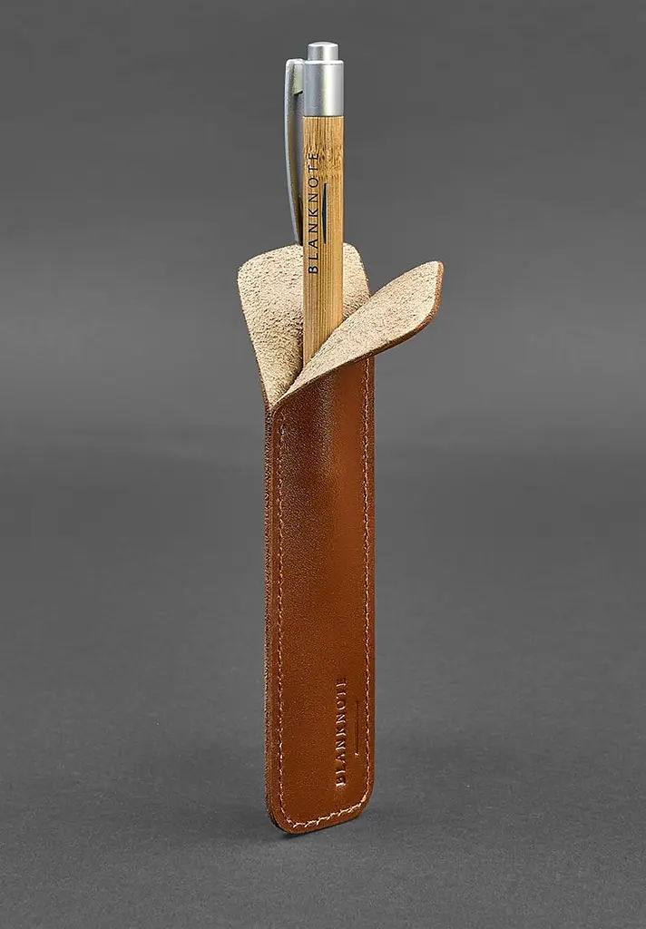 Кожаный чехол для ручки 2.0 Светло-коричневый - фото 4