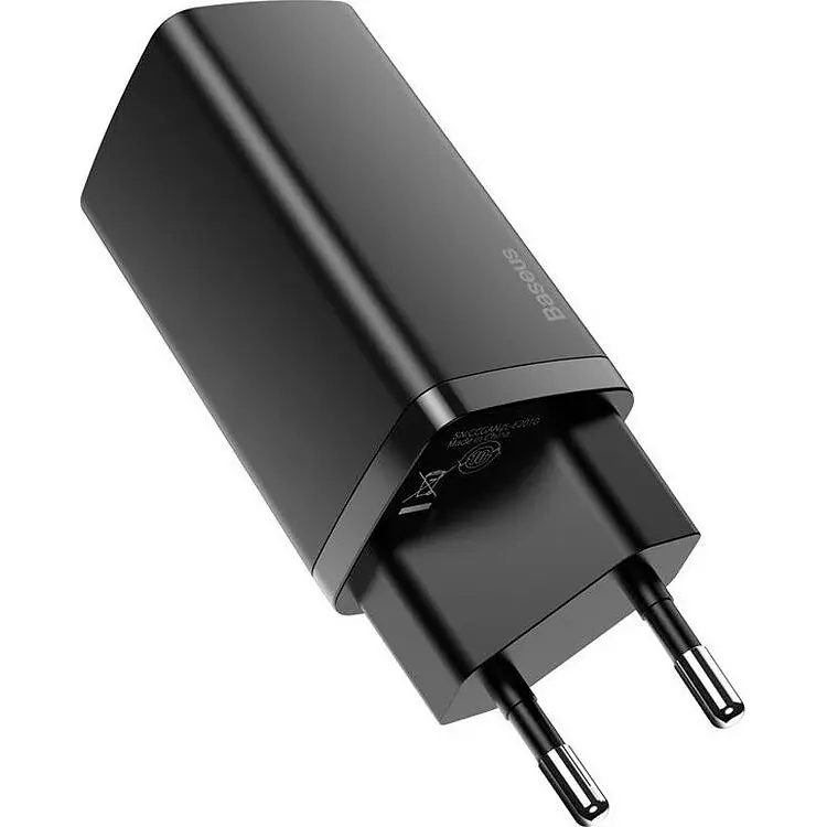 Мережевий зарядний пристрій Baseus GaN2 Lite Quick Charger C+U 65W Black [CCGAN2L-B01] [106056] - фото 2