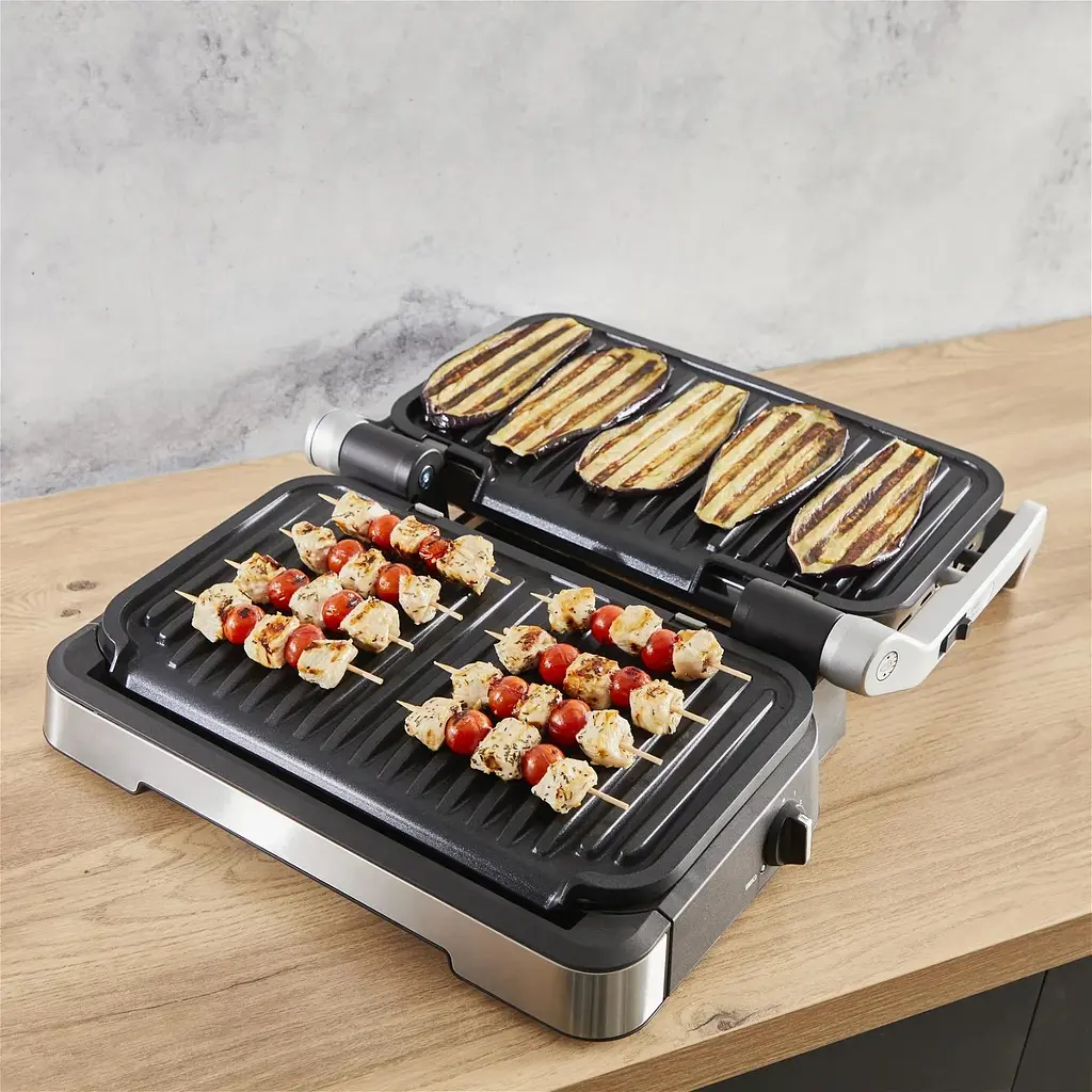 Гриль Tefal притискний OptiGrill 4in1 XL 2200Вт з'ємні пластини форма для випічки метал (GC784D30) - фото 7