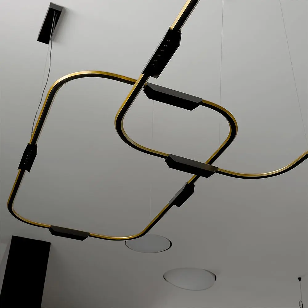 Підвісний світильник Skarlat RHL7785 25W GD+BK 3000K - фото 2