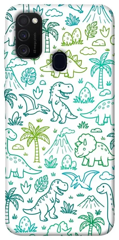 TPU чохол Demsky Dino pattern для Samsung Galaxy M30s / M21