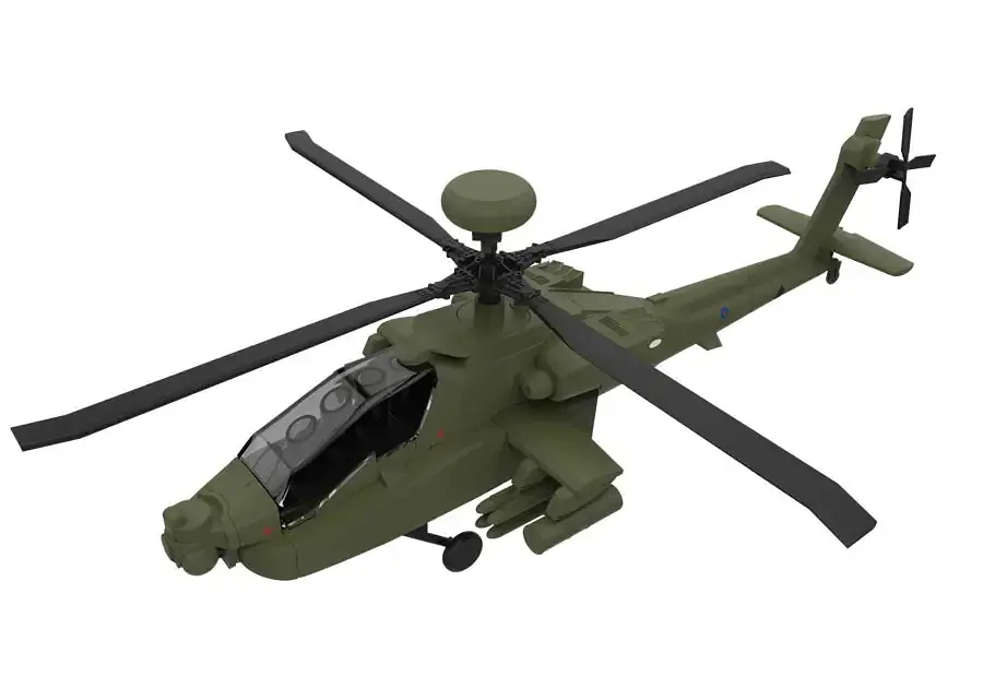 Конструктор Airfix QUICK BUILD Apache Helicopter J6004 - фото 2