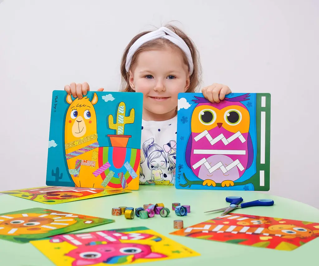 Набір для творчості Vladi Toys Sticky strips, Лама, укр. мова (VT4433-04) - фото 6