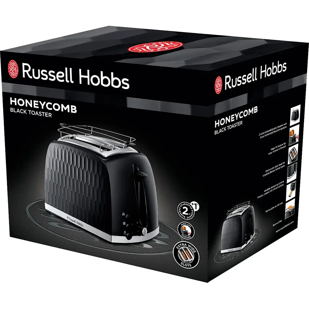 Тостер Russell Hobbs Honeycomb Black 26061-56 - фото 6
