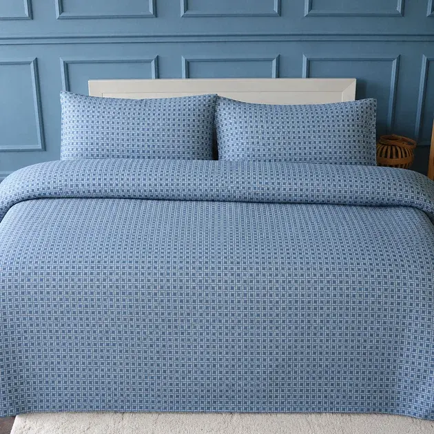 Наволочка MirSon Ranforce Elite Subtle Grid 50 x 50 см (2200013516873) - фото 2