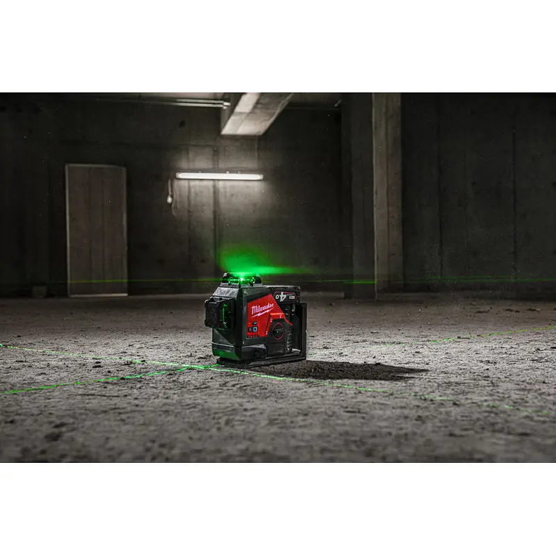 Нівелір лазерний 3D акумуляторний MILWAUKEE, M12 3PLKIT-401P (360 градусів, зелений промінь) (заміна на 4933499379) - фото 9