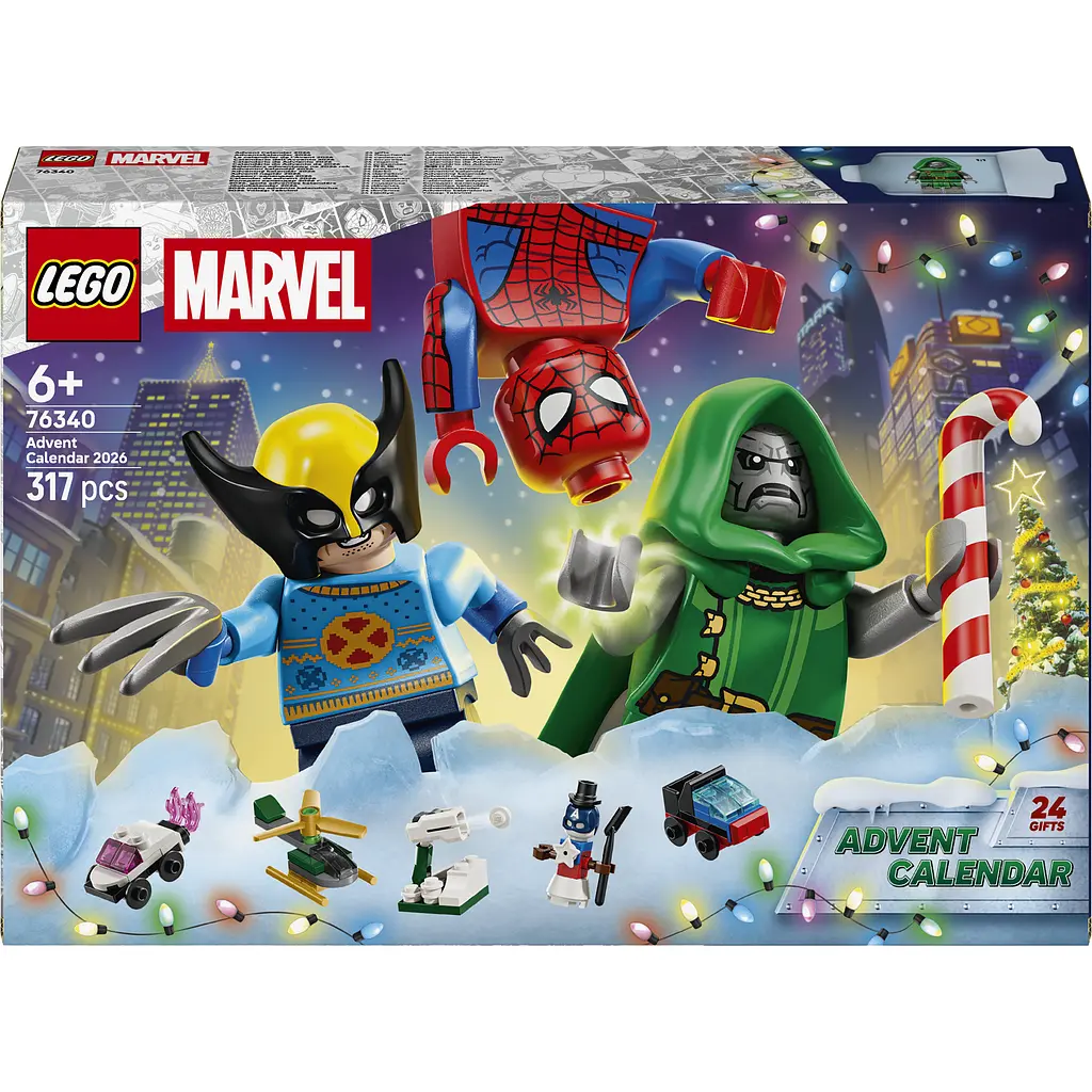 Конструктор LEGO Super Heroes Marvel Адвент-календар 2026 317 ел. (76340) - фото 3