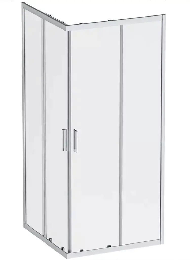 Душова кабіна AM.PM Gem Square Slide 90x90 см без піддону хром матовий W90UG-403-9090MT