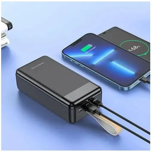 УМБ Borofone Incredible power bank BJ19B 30000mAh 20W чорна - фото 5