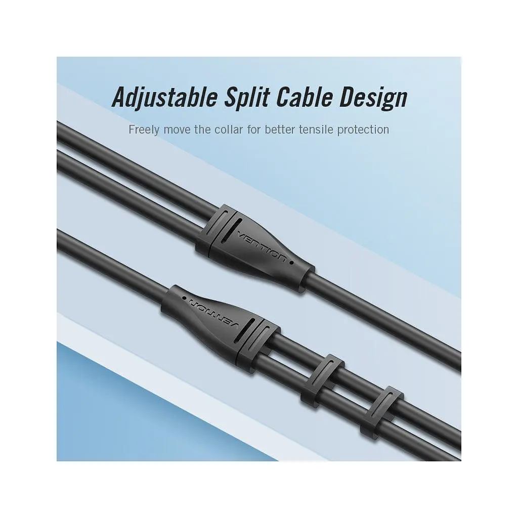 Кабель мультимедийный Jack 3.5mm 4pin M to 2X 3.5mm F VENTION (BBVBY) - фото 5