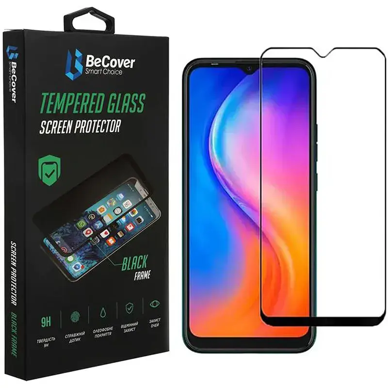 Скло захисне BeCover Blackview A70 Black (707902) - фото 2