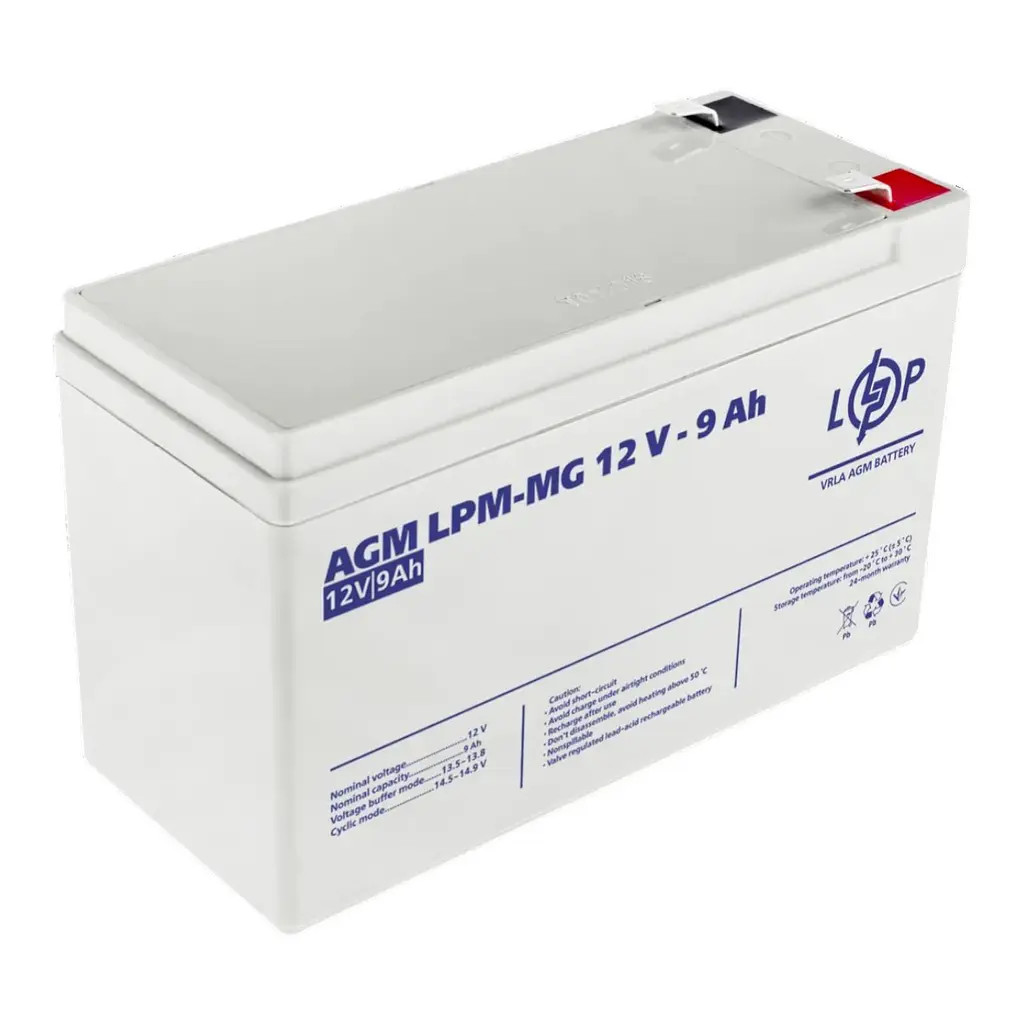 Акумулятор мультигелевий LPM-MG 12V - 9 Ah - фото 1