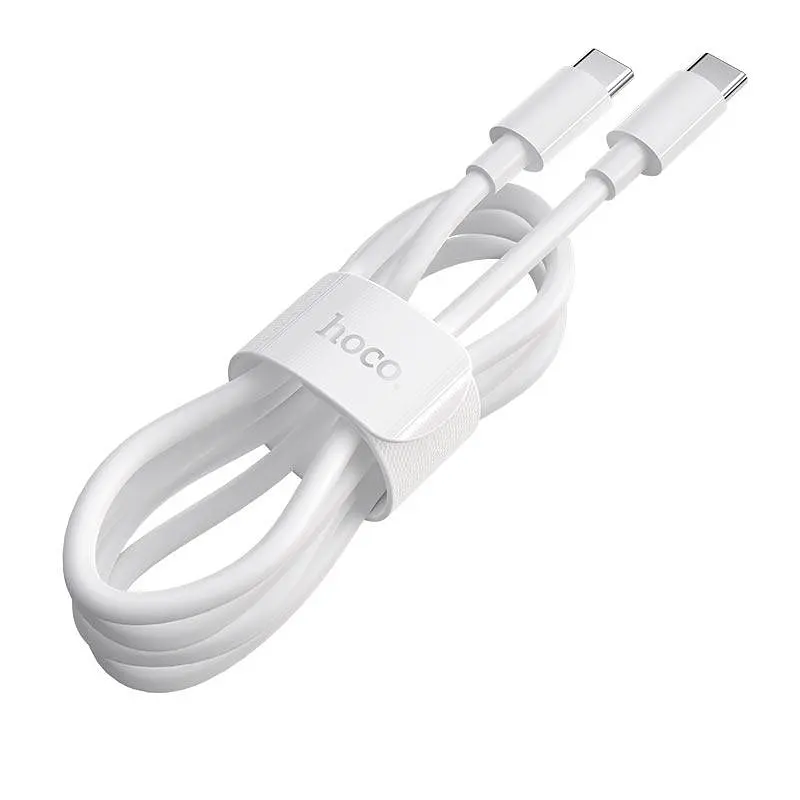 Кабель Hoco X51 High-power 100W зарядный кабель Type-C to Type-C L-1 м Белый - фото 2