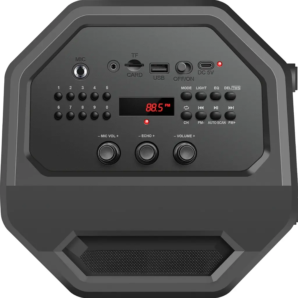 Акустична система 1.0 Defender Rage 50Вт BT/FM/USB/LED/Light/TWS - фото 4