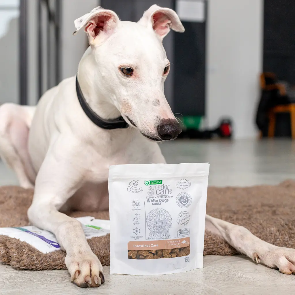 Ласощі для собак Nature's Protection Superior Care White Dogs Intestinal Care 150 г (KIKNPSC47656) - фото 2