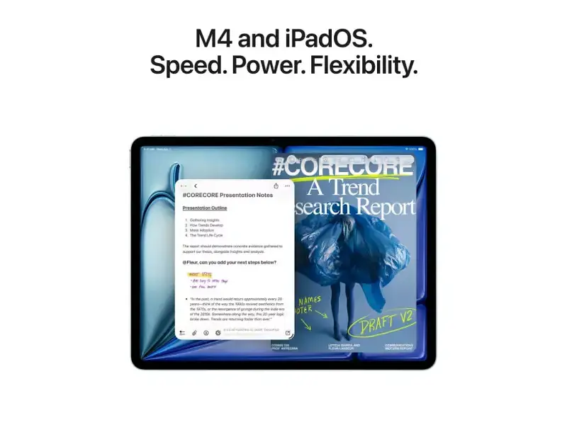 Планшет Apple iPad Air 13 2026 Wi-Fi + Cellular 128GB Starlight (MH9F4) - фото 9