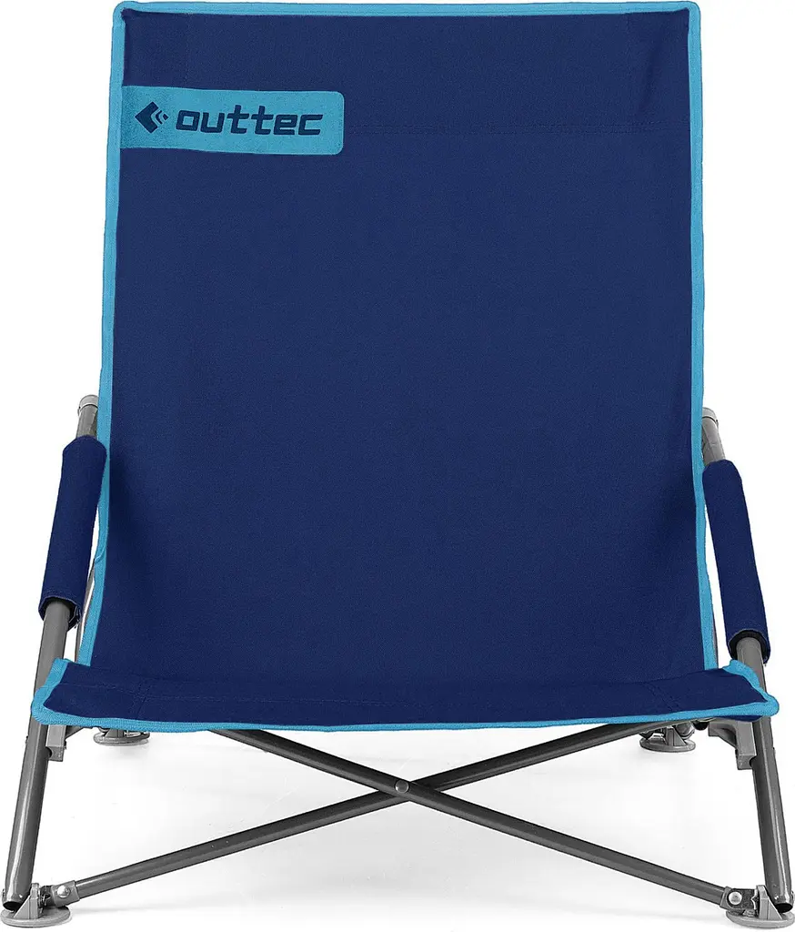 Пляжне крісло шезлонг Outtec Easy Go складане темно-синій - фото 8