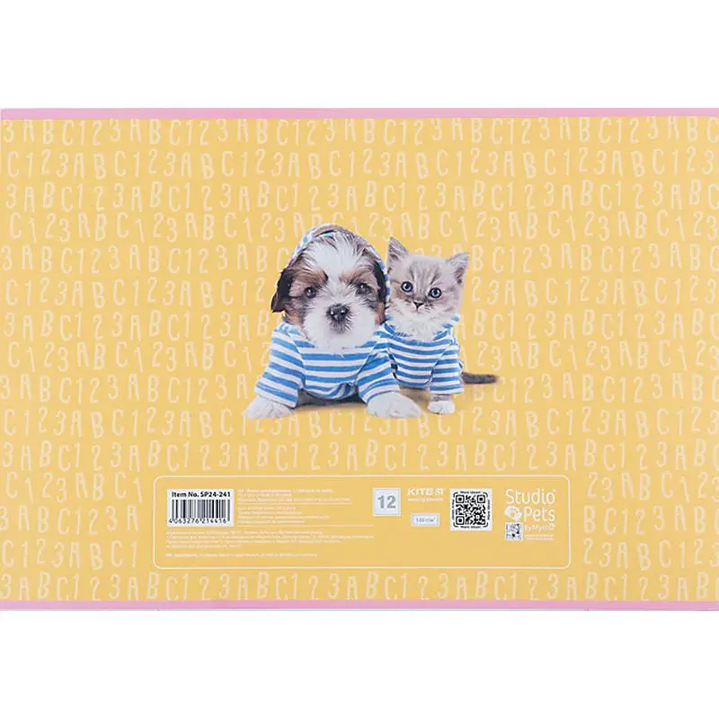 Набір зошитів для малювання Kite Studio Pets 12 аркушів скоба софт тач + УФ лак 20 шт. (SP24-241) - фото 6