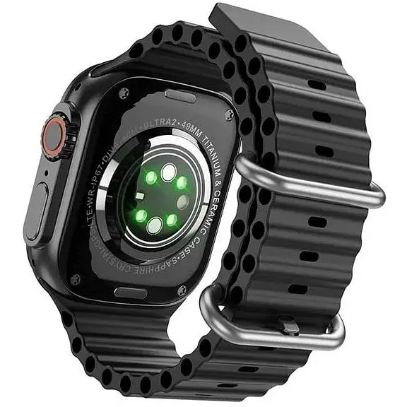 Смарт-часы Hoco DY12 Ultra AMOLED Smart Sports Watch (call version) Black - фото 3