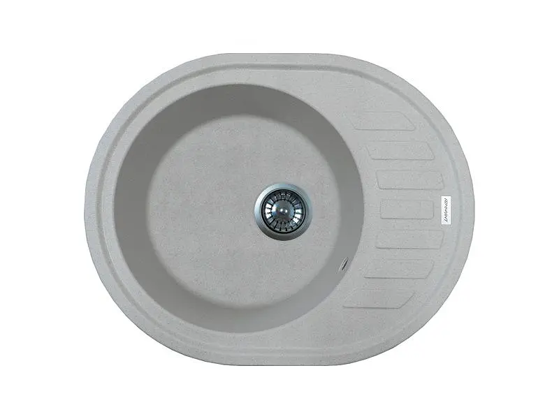 Кухонна мийка Adamant OVUM old stone 615x495x200 мм, з крилом 61,5 см - фото 5
