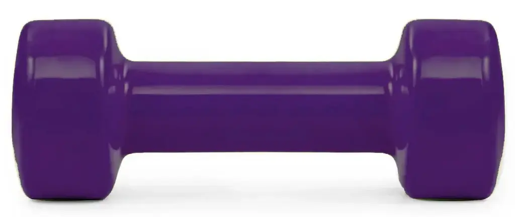 Гантель виниловая PowerPlay 4125 Achilles 2.5 кг Фиолетовый 1 шт (PP_4125_2.5kg) - фото 2