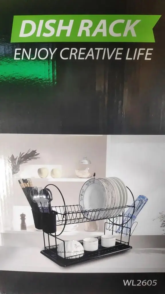 Сушіння для посуду Dish Rack WL 2605 S чорна - фото 8