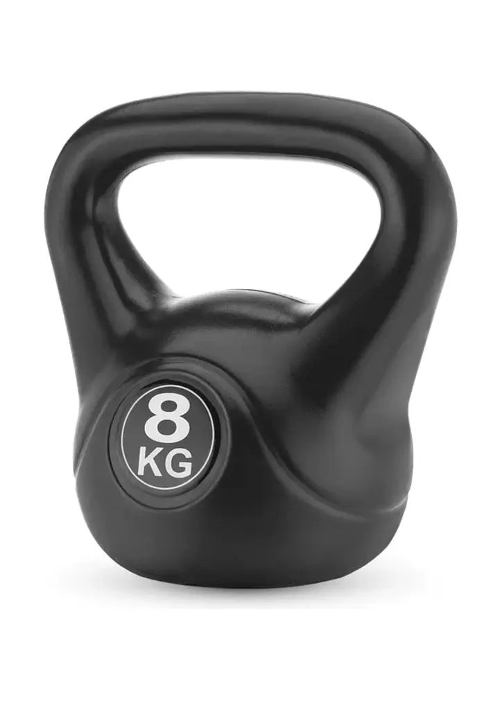 Гиря вінілова Gymtek 8кг чорний - фото 4