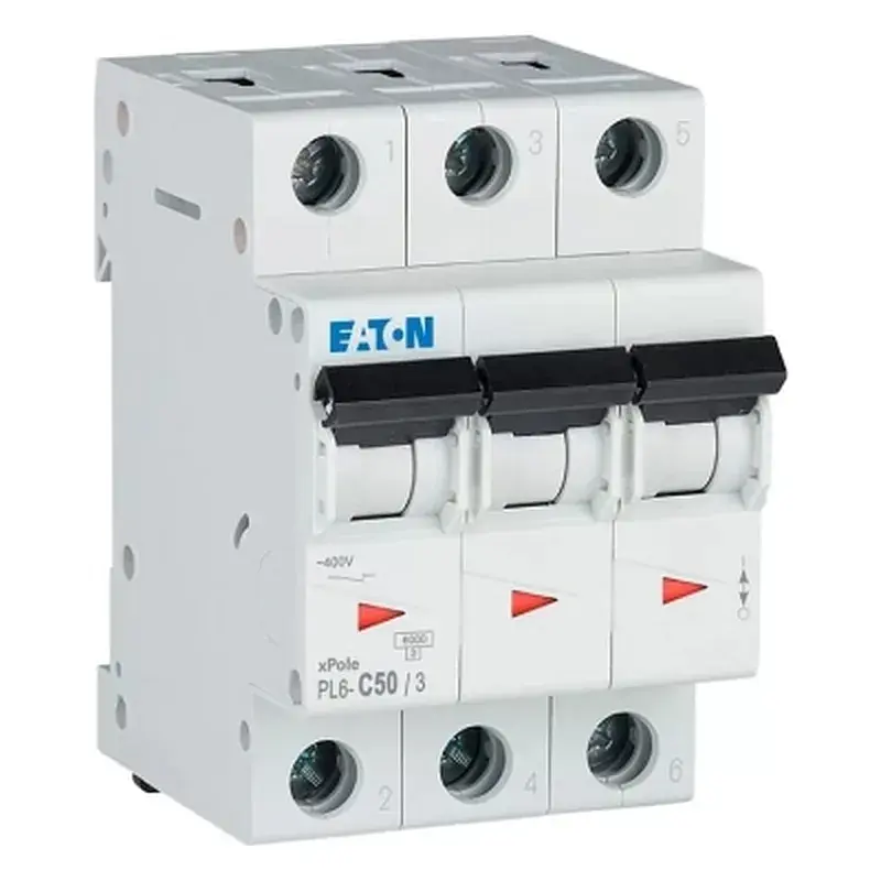Автоматичний вимикач Eaton 3-п. М3 С 50А PL6 6кА