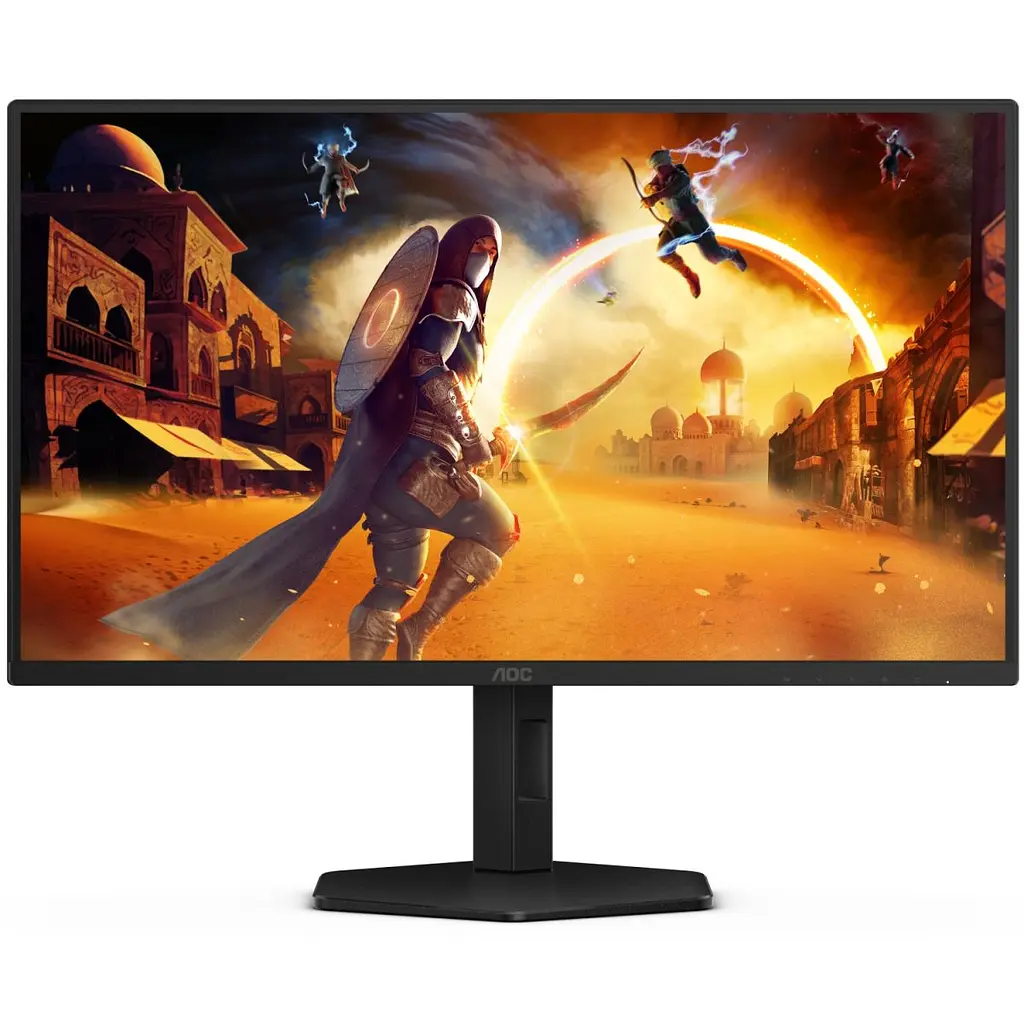Монітор TFT 24.5" AOC 25G4SXU, Fast IPS, 300 Гц, 2xHDMI, DP, HAS, Pivot, чорно-сірий (25G4SXU) - фото 9