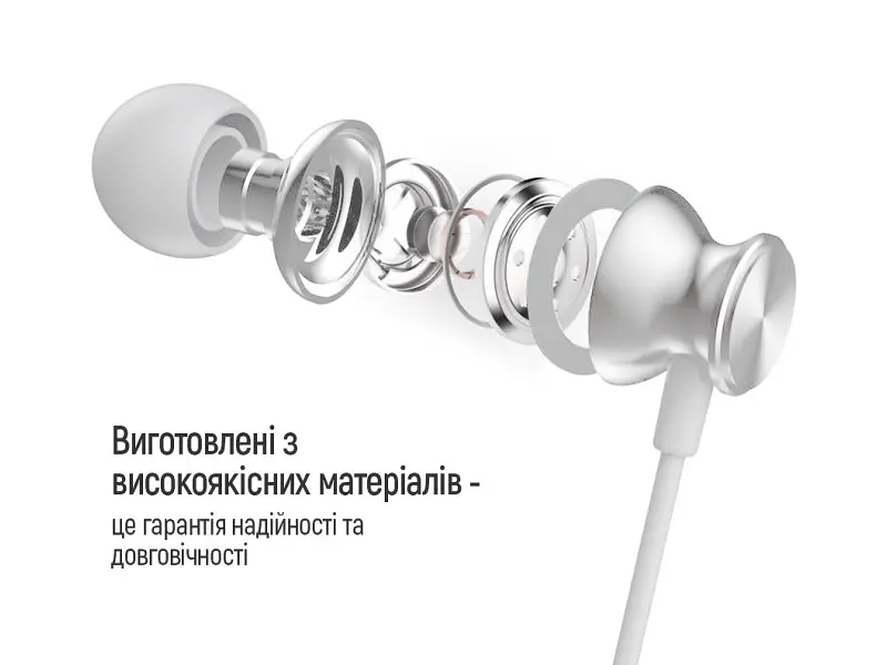 Навушники з мікрофоном ColorWay Wired UrbanBeat White (CW-WD03WT) - фото 7