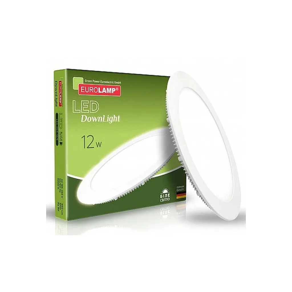 Світильник Eurolamp Downlight 12W 4000K (LED-DLR-12/4) - фото 2