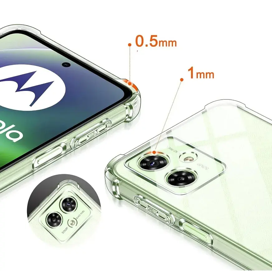 Чохол до мобільного телефона BeCover Anti-Shock Motorola Moto G35 Clear (712779) - фото 4