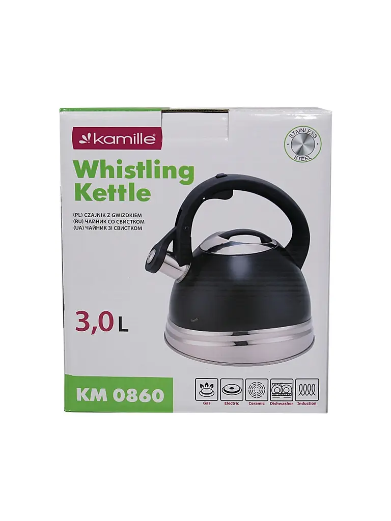 Чайник із свистком Kamille KM-0860 3.0 л - фото 6
